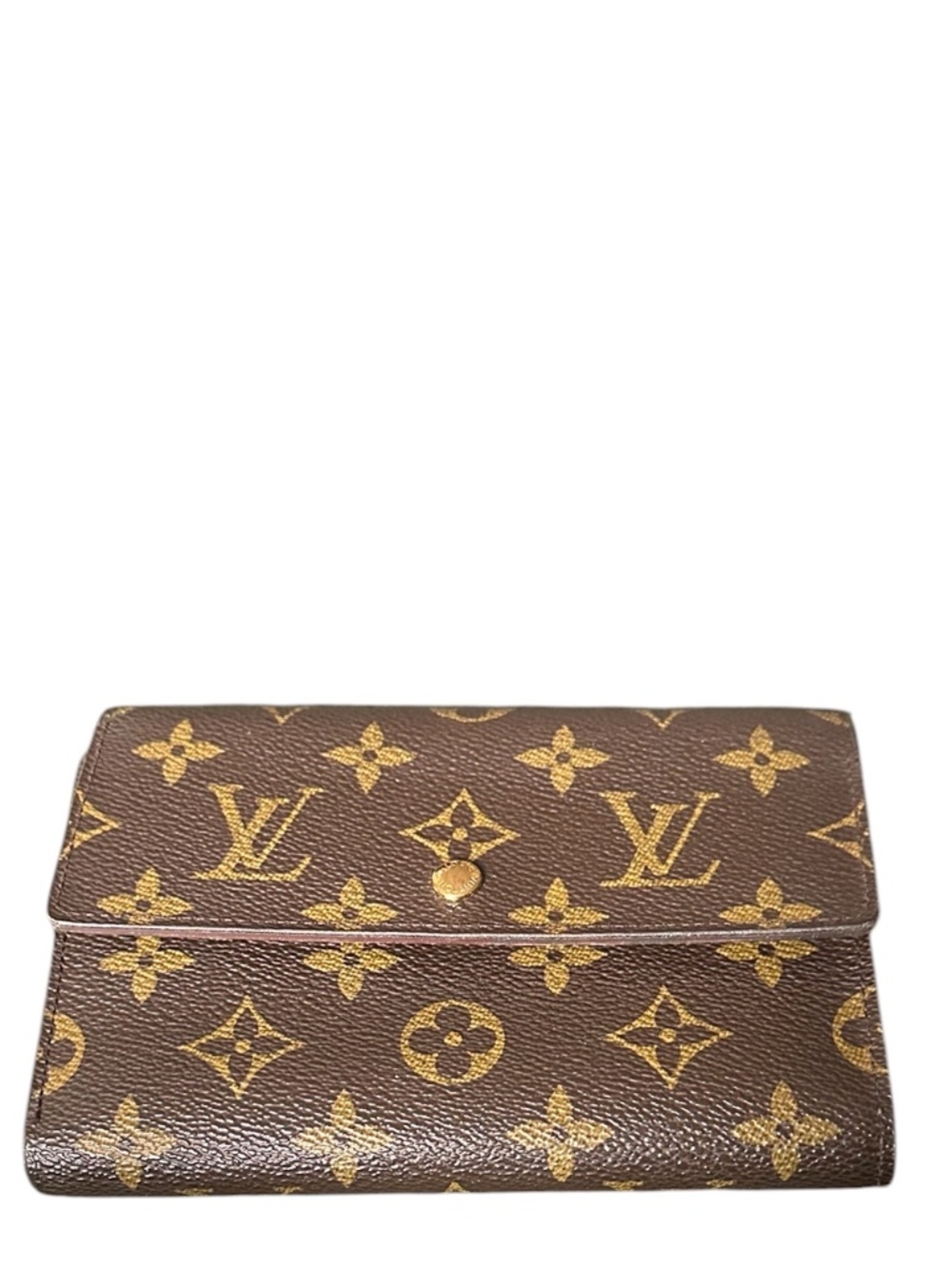 Authentic Vintage Louis Vuitton Brown Monogram Trifold Wallet